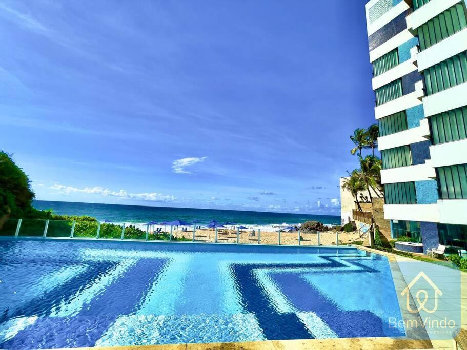 Apartamento Completo Com Vista Mar E Pe Na Areia Salvador Extérieur photo